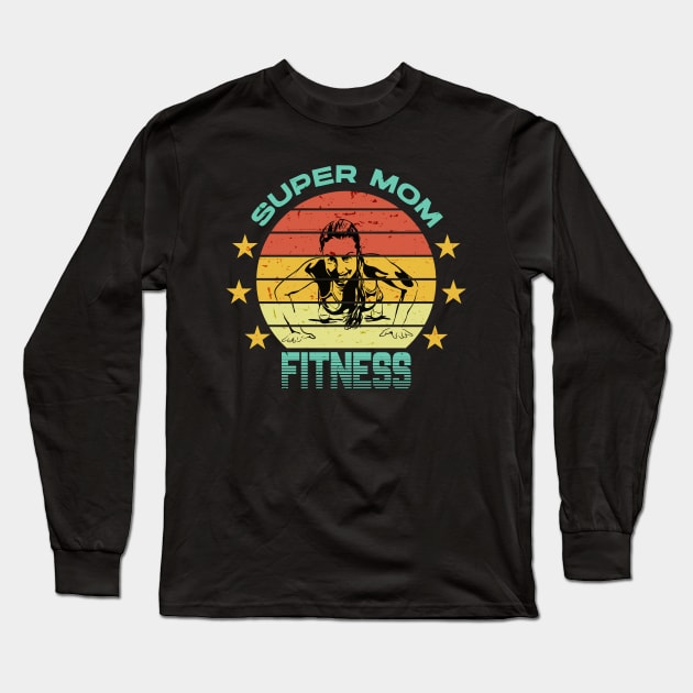 Mom gym Long Sleeve T-Shirt by PaperHead